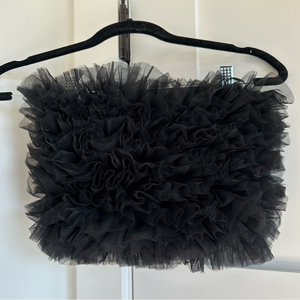 NWOT Zara Tulle Crop Top